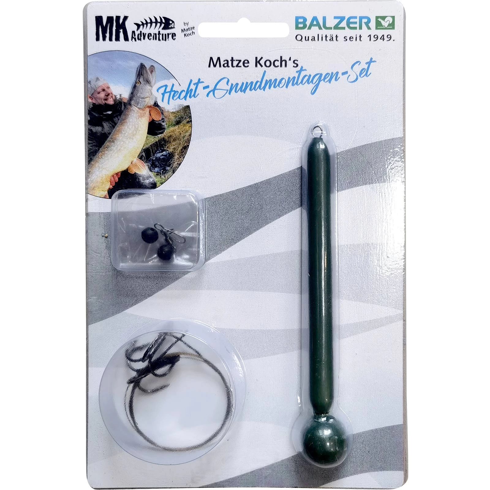 Balzer Matze Koch Grundmontagen-Set Mit Stehaufblei Für Köderfisch 3 Balzer Matze Koch Grundmontagen-Set Mit Stehaufblei Für Köderfisch