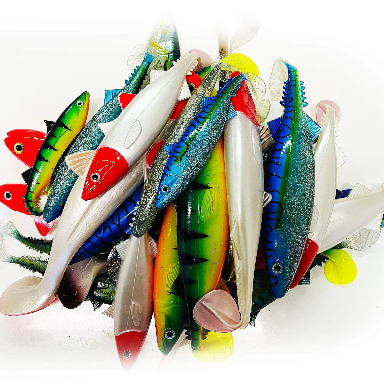 Jackson Sea XXL Profi Norwegen Meeresangeln Köder Gummifische 18 – 30cm Angelset - 30 Stück 4 Jackson Sea XXL Profi Norwegen Meeresangeln Köder Gummifische 18 – 30cm Angelset - 30 Stück - Image 2