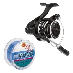 Angelset Hering Gr.XL 11 Teile Rute Rolle Schnur Kescher Vorfach Blei -Sportfischen Persuit Rolle 1 1