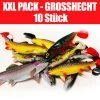 Jackson XXL Profi Grosshecht Köder Angelset 18 Bis 23cm – Gummifisch Set – 10 Stück -Sportfischen Profi Set Grosshecht
