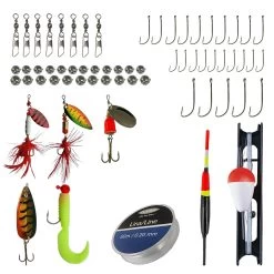 70 Teile Mega Angelset Komplett Combo Allround Rute Rolle Schnur Köder Zubehör -Sportfischen STO Combo 2 Detailbild 4