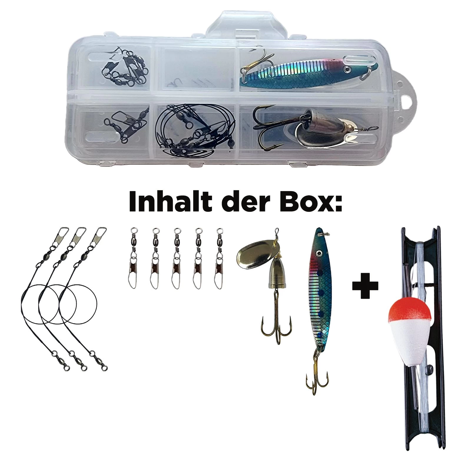 Top Angelset Komplett Combo Allround Rute Rolle Schnur Köder Zubehör 14 Teile 6 Top Angelset Komplett Combo Allround Rute Rolle Schnur Köder Zubehör 14 Teile – Bild 4