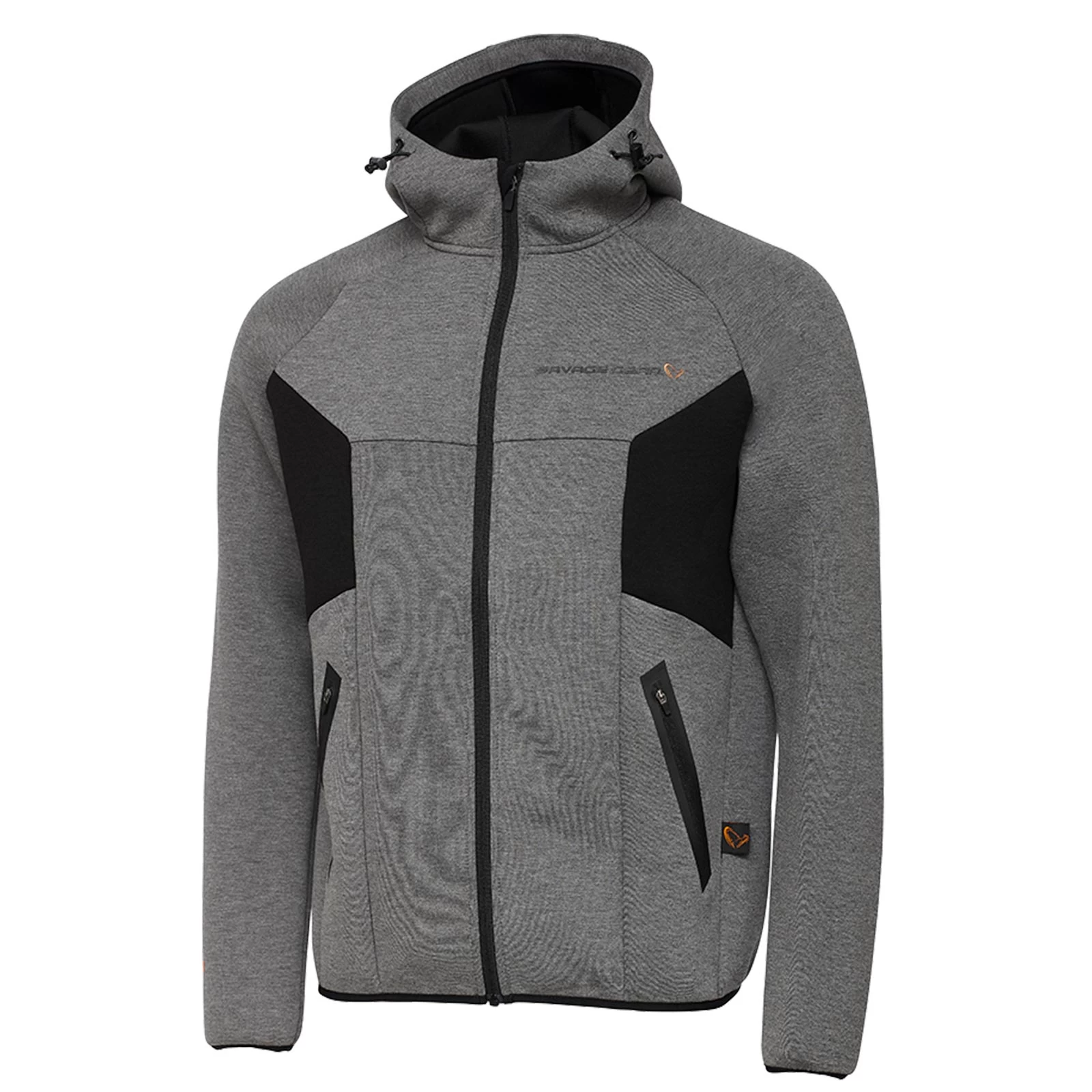Savage Gear Tec-Foam Zip Hoodie Dark Grey Melange Kapuzen-Pullover 3 Savage Gear Tec-Foam Zip Hoodie Dark Grey Melange Kapuzen-Pullover