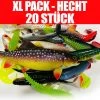 Jackson XL Profi Hecht Köder Angelset 13 Bis 23cm – Gummifisch Set – 20 Stück 1 Jackson XL Profi Hecht Köder Angelset 13 Bis 23cm – Gummifisch Set – 20 Stück -Sportfischen XL Pack Hecht Shop 20