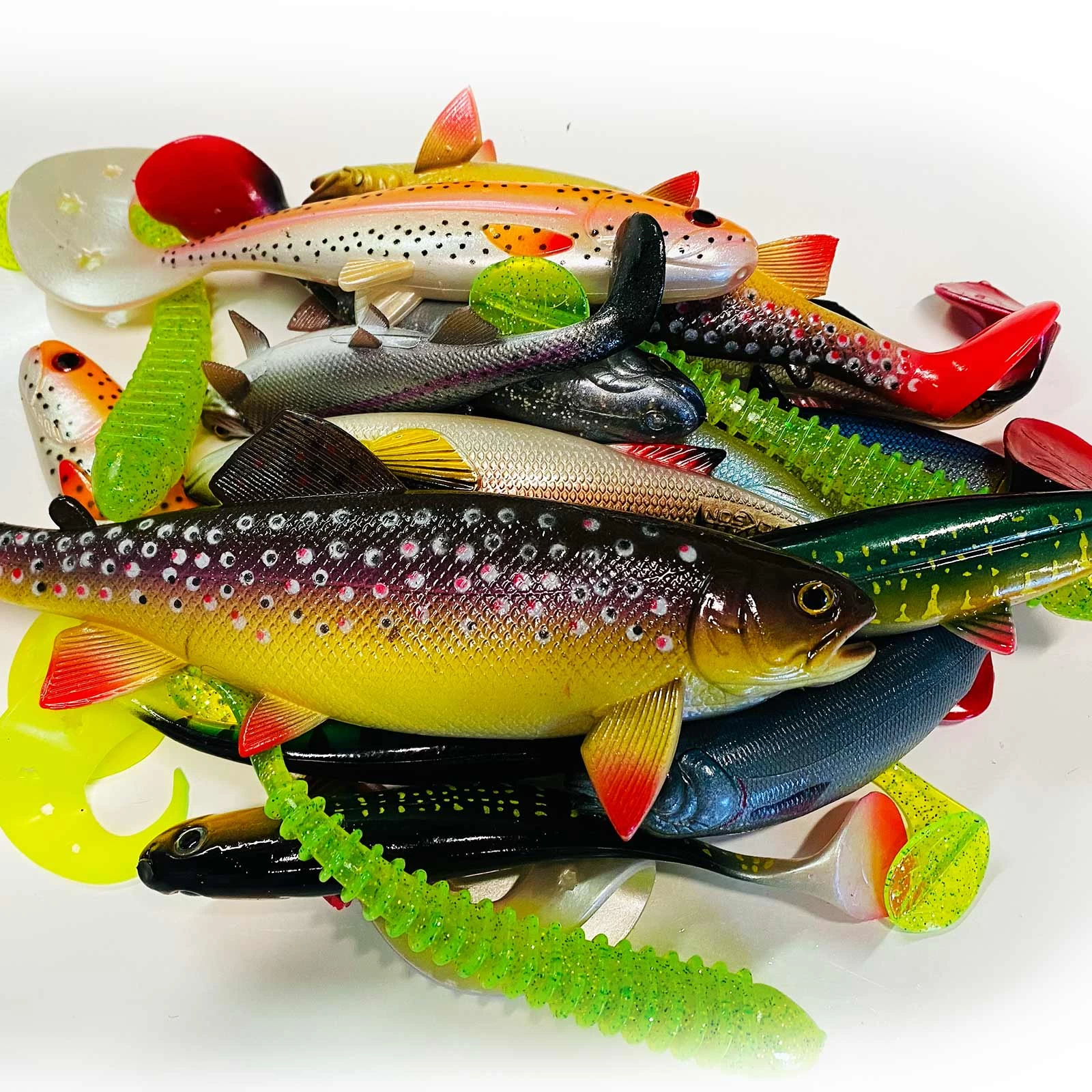 Jackson XL Profi Hecht Köder Angelset 13 Bis 23cm – Gummifisch Set – 20 Stück 4 Jackson XL Profi Hecht Köder Angelset 13 Bis 23cm – Gummifisch Set – 20 Stück - Image 2