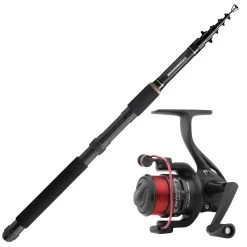 Cormoran 2,70m Teleskoprute & Spro Rolle & Schnur Allround Top Angelset Combo