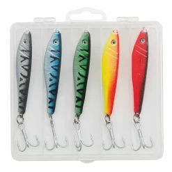 Kinetic S Pilker Angelköder Meer Angelset - 5 Salzwasserköder 62g Mit Box