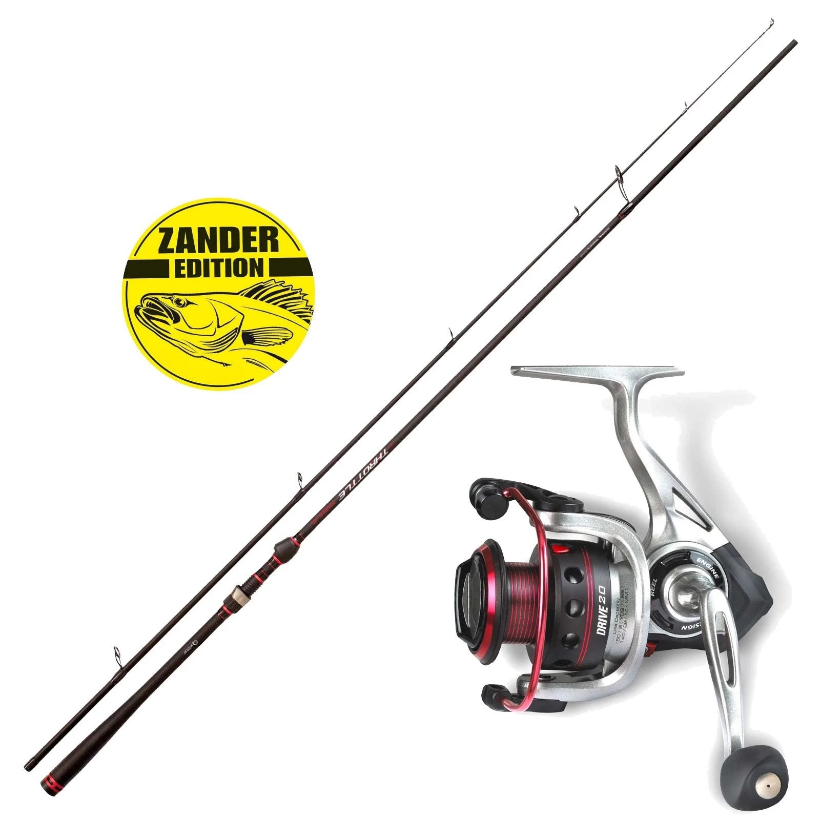 Quantum Angeln Zander Komplett Angelset Combo Spinnrute 2,70m 10-35g & Rolle 3 Quantum Angeln Zander Komplett Angelset Combo Spinnrute 2,70m 10-35g & Rolle