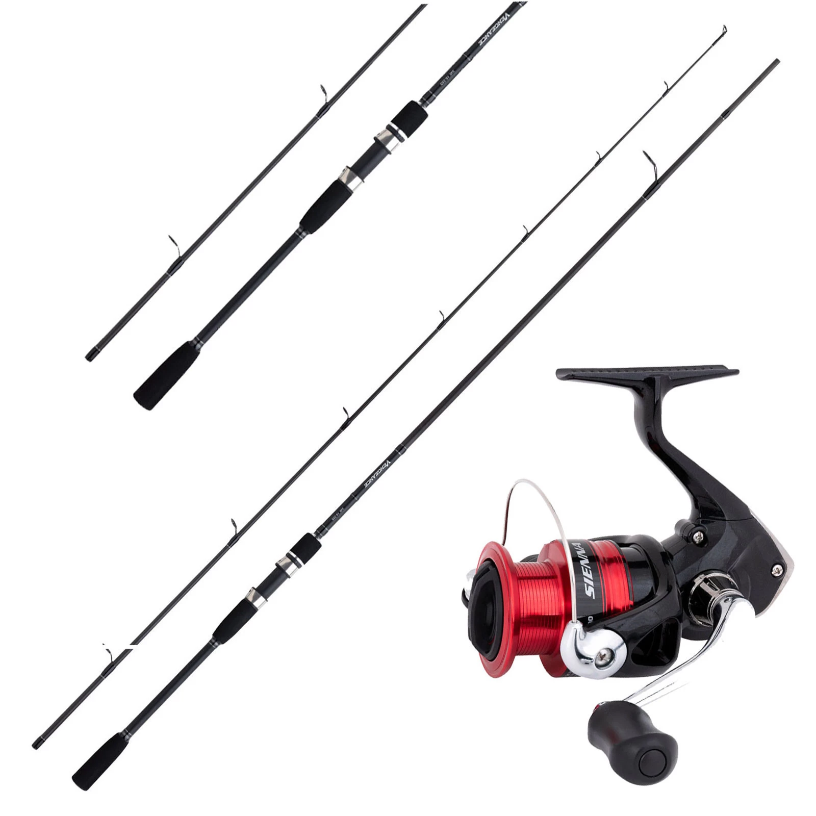 Shimano Rolle Sienna & Shimano Rute 2,40m 10-35g Barsch, Zander Angelset Combo 3 Shimano Rolle Sienna & Shimano Rute 2,40m 10-35g Barsch, Zander Angelset Combo