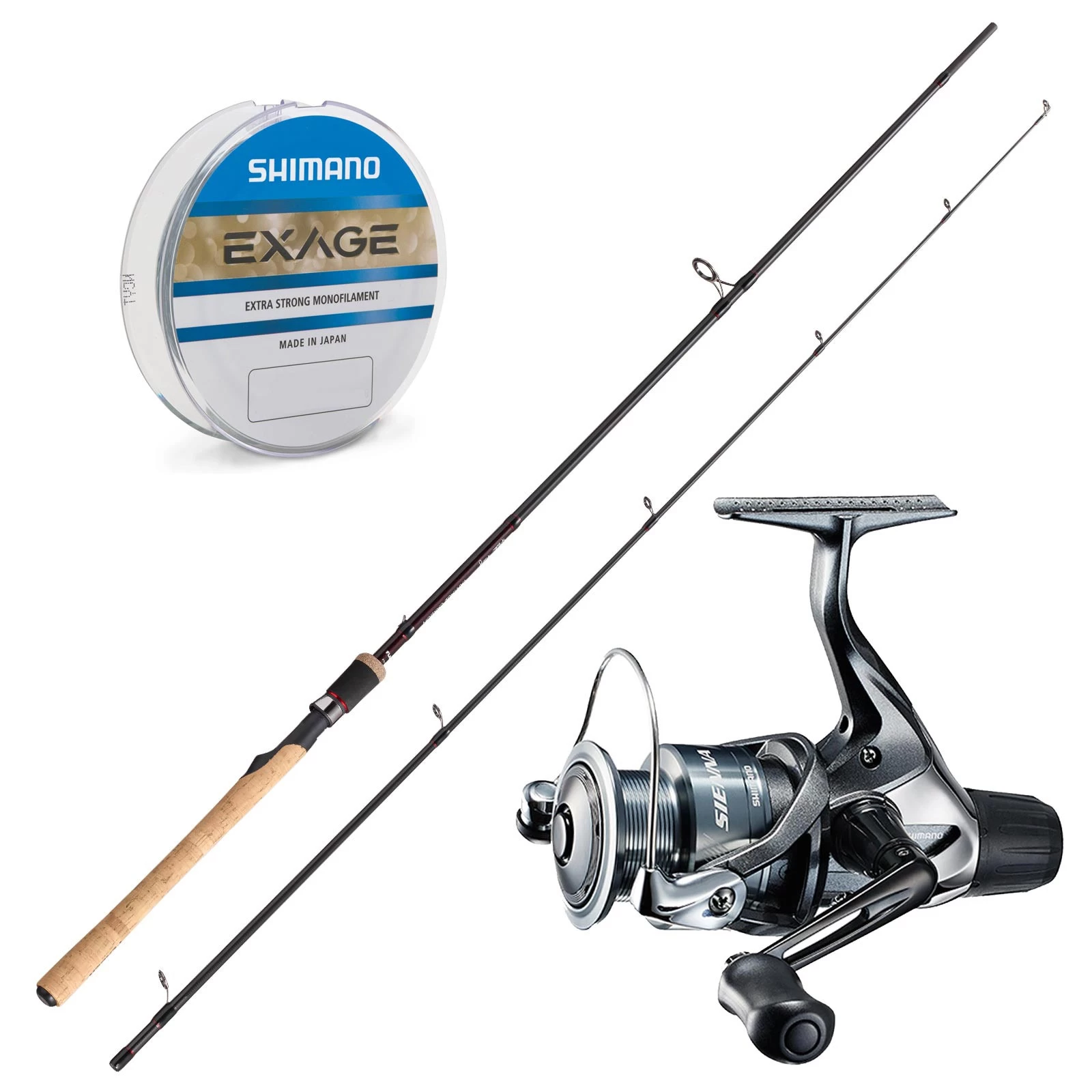 Spro Rute 3,00m & Shimano Rolle & Schnur Aal Angeln Komplettset Combo 3 Spro Rute 3,00m & Shimano Rolle & Schnur Aal Angeln Komplettset Combo