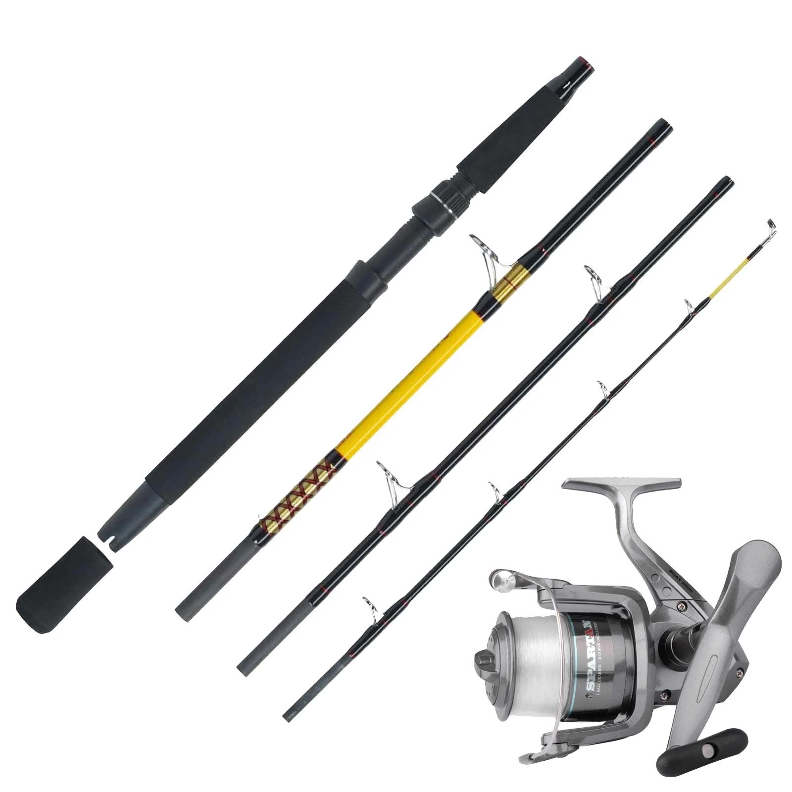 WFT Reiserute 2,10m 200-600g & Spro Meeresrolle & Schnur Norwegen Combo Angelset 3 WFT Reiserute 2,10m 200-600g & Spro Meeresrolle & Schnur Norwegen Combo Angelset