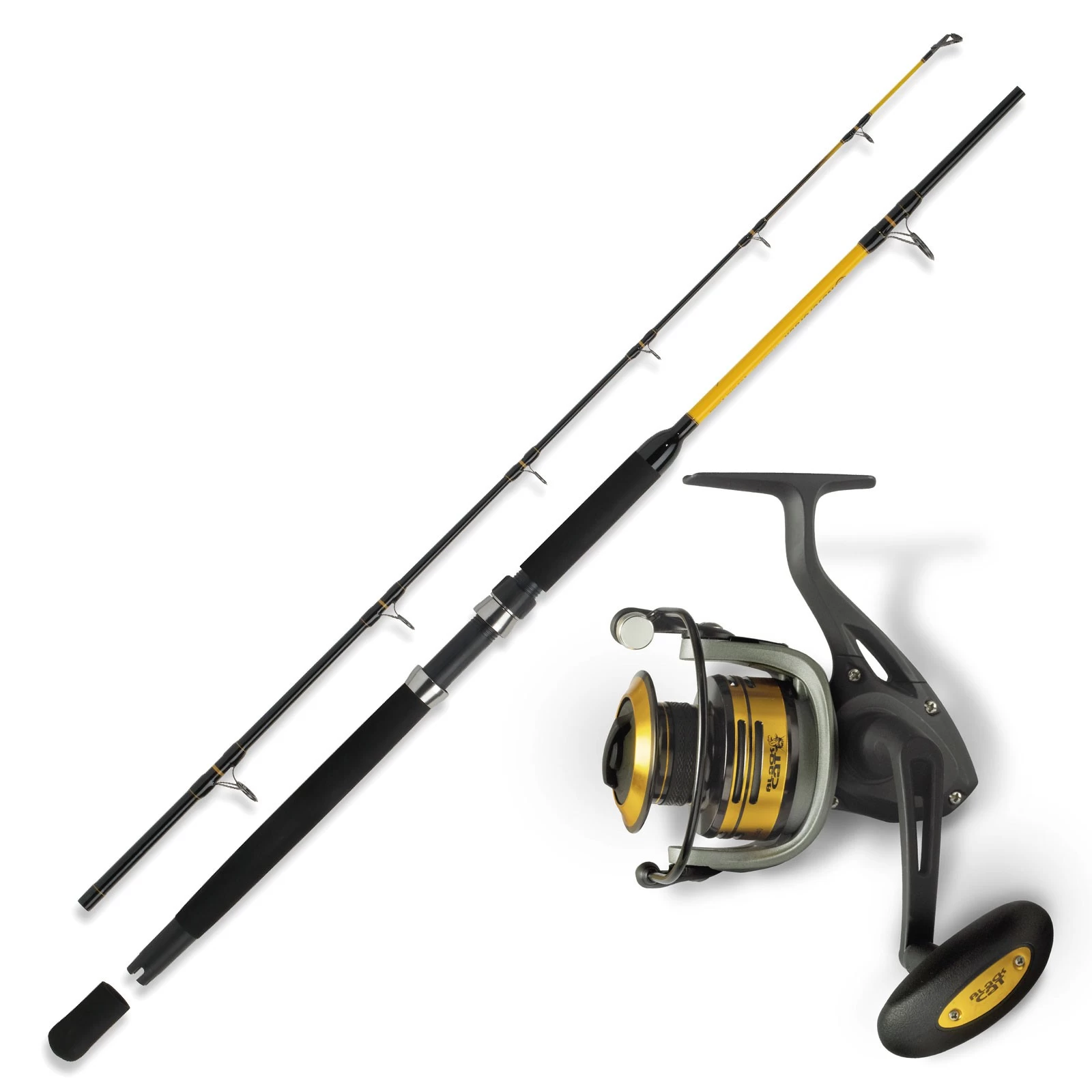 WFT Rute & Black Cat Rolle Wels Angeln Waller Combo Angelset No 2 3 WFT Rute & Black Cat Rolle Wels Angeln Waller Combo Angelset No 2
